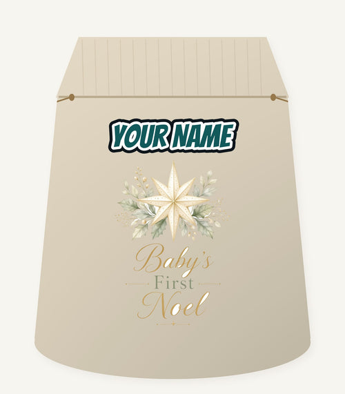 Baby's First Noel Star Personalised Santa Sack
