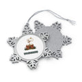 Ballerina Music Box Personalised Pewter Christmas Ornament