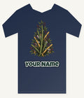 Bamboo Christmas Tree Personalised Kids Tee and Baby Bodysuit
