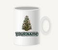 Bamboo Christmas Tree Personalised Christmas Mug