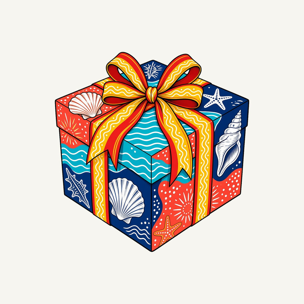 Beach Shells Gift Box Personalised Christmas T-Shirt and Hoodie