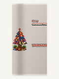 Beach Umbrella Christmas Tree Personalised Beach Towel