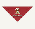 Beagle Christmas Personalised Christmas Pet Bandana, Cat or Dog