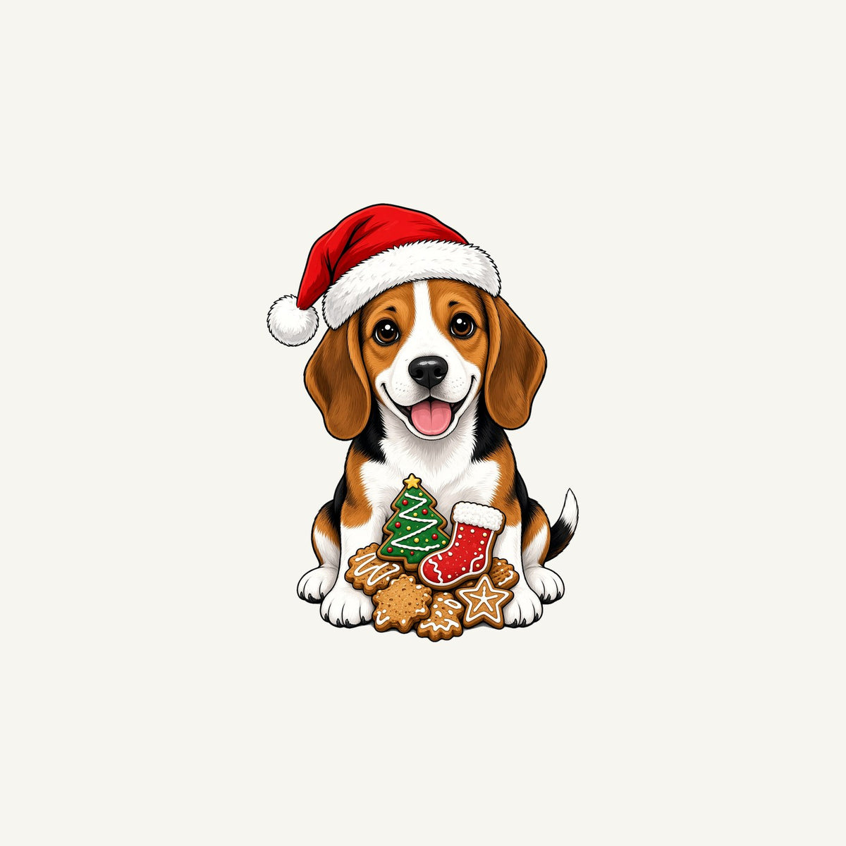 Beagle Christmas Personalised Christmas Mug
