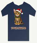 Bengal Christmas Personalised Kids Tee and Baby Bodysuit