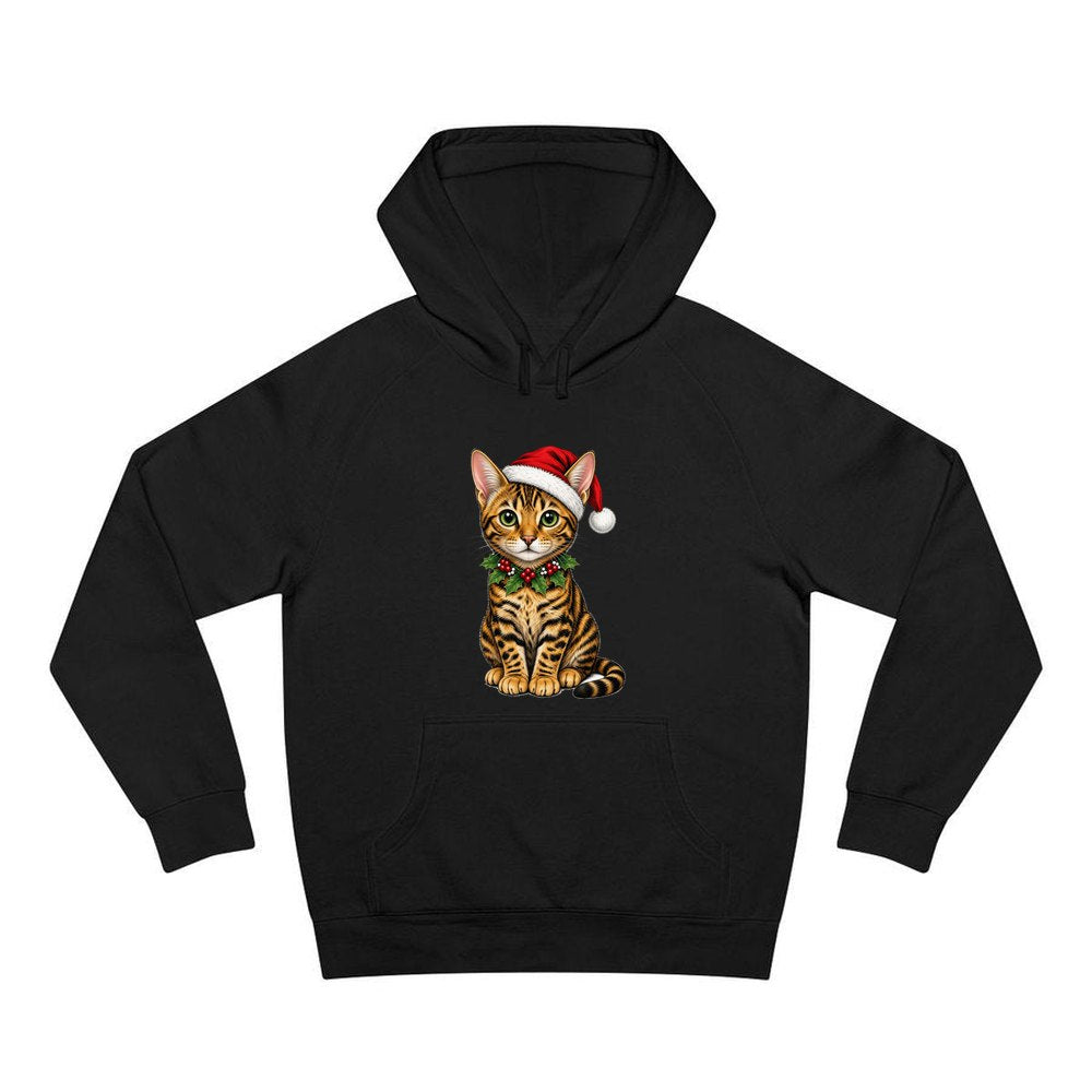 Bengal personalised Christmas hoodie in black