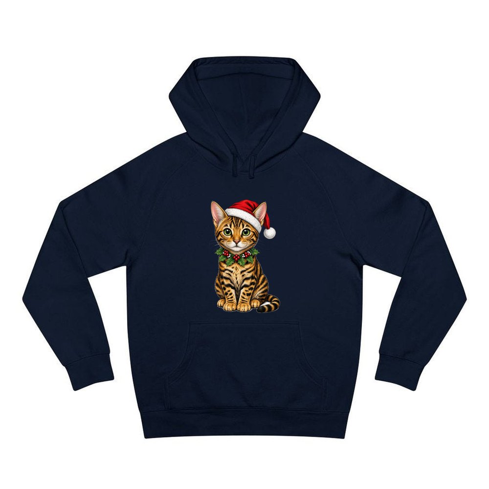 Bengal personalised Christmas hoodie in navy