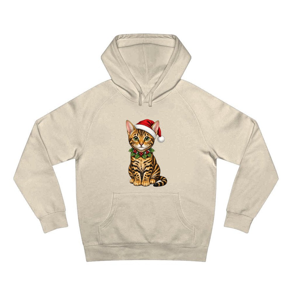 Bengal personalised Christmas hoodie in sand