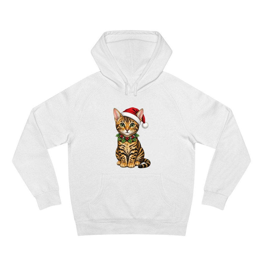Bengal personalised Christmas hoodie in white