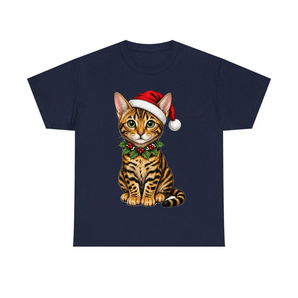 Bengal personalised Christmas T-shirt in navy