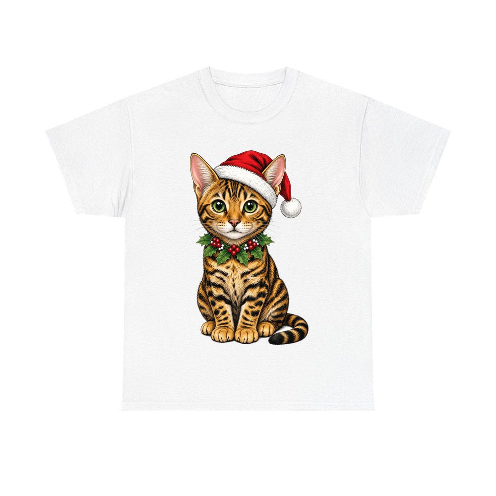 Bengal personalised Christmas T-shirt in white