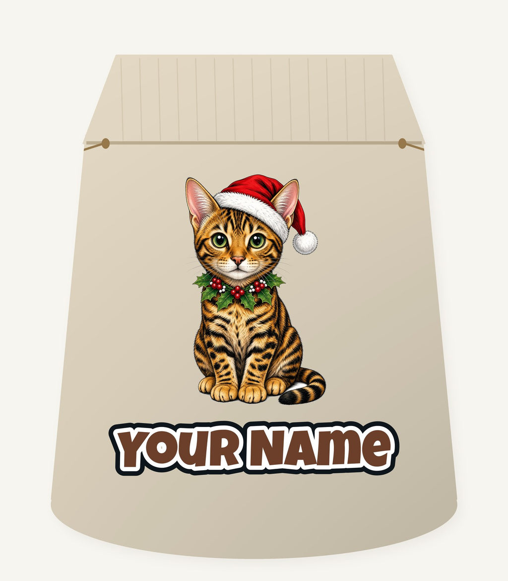 Bengal Christmas Personalised Santa Sack