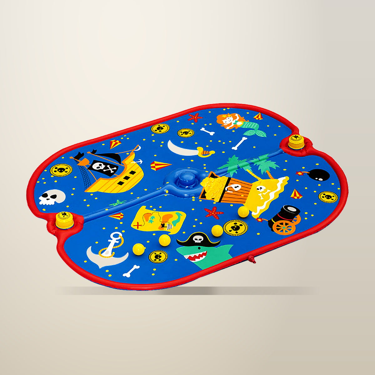 Bestway Pirate Splash Pad Sprinkler, 170 x 140 cm, on a plain cream background