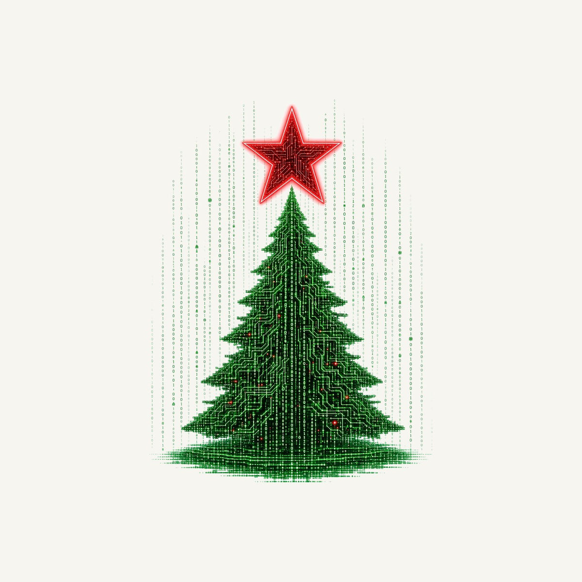 Binary Code Christmas Tree Personalised Christmas T-Shirt and Hoodie