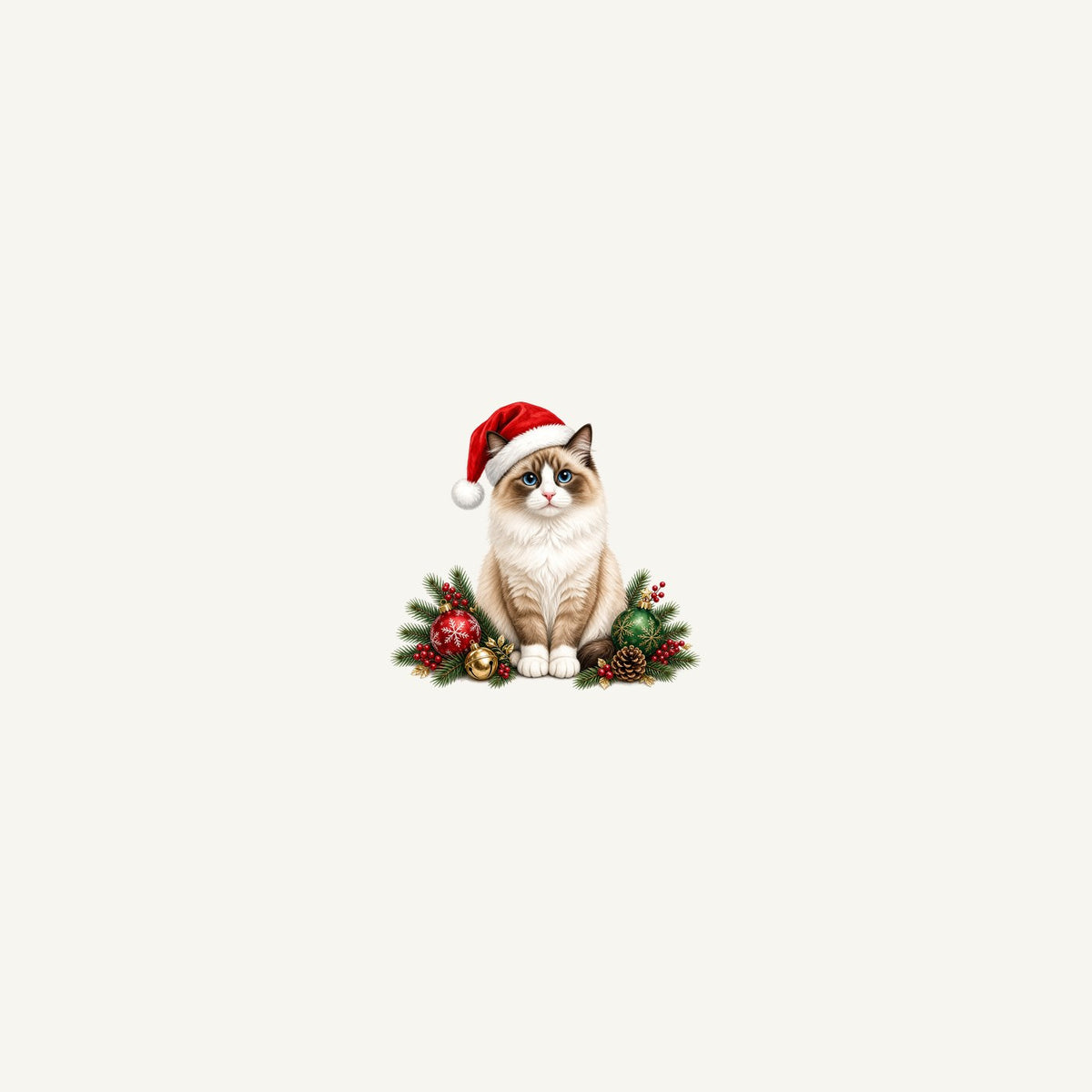 Birman Christmas Personalised Beach Towel