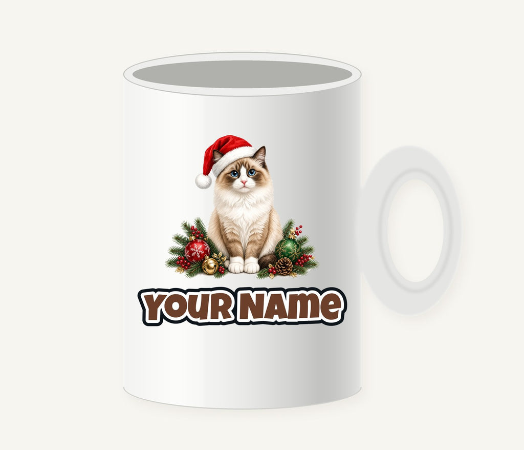Birman Christmas Personalised Christmas Mug