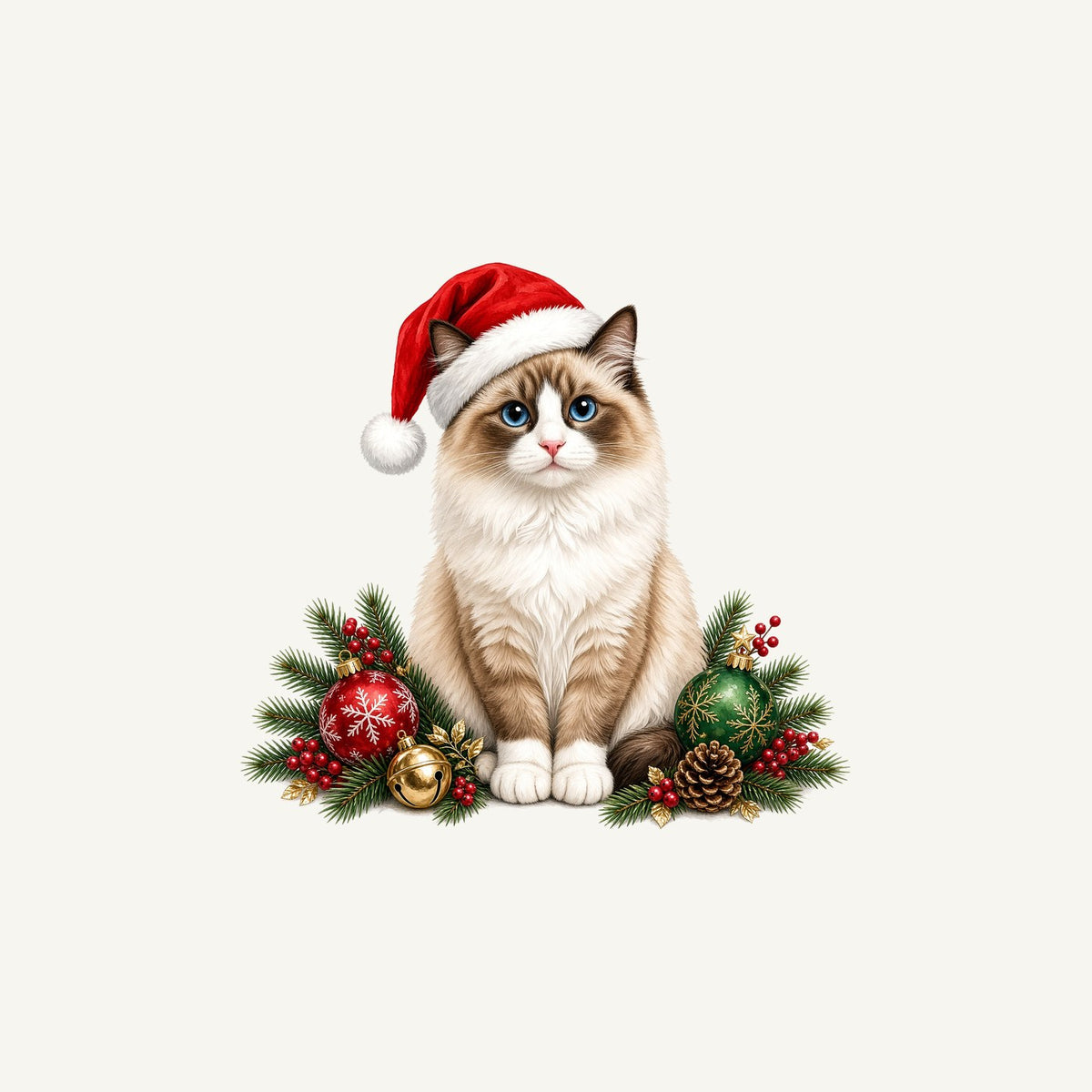 Birman Christmas Personalised Christmas Mug