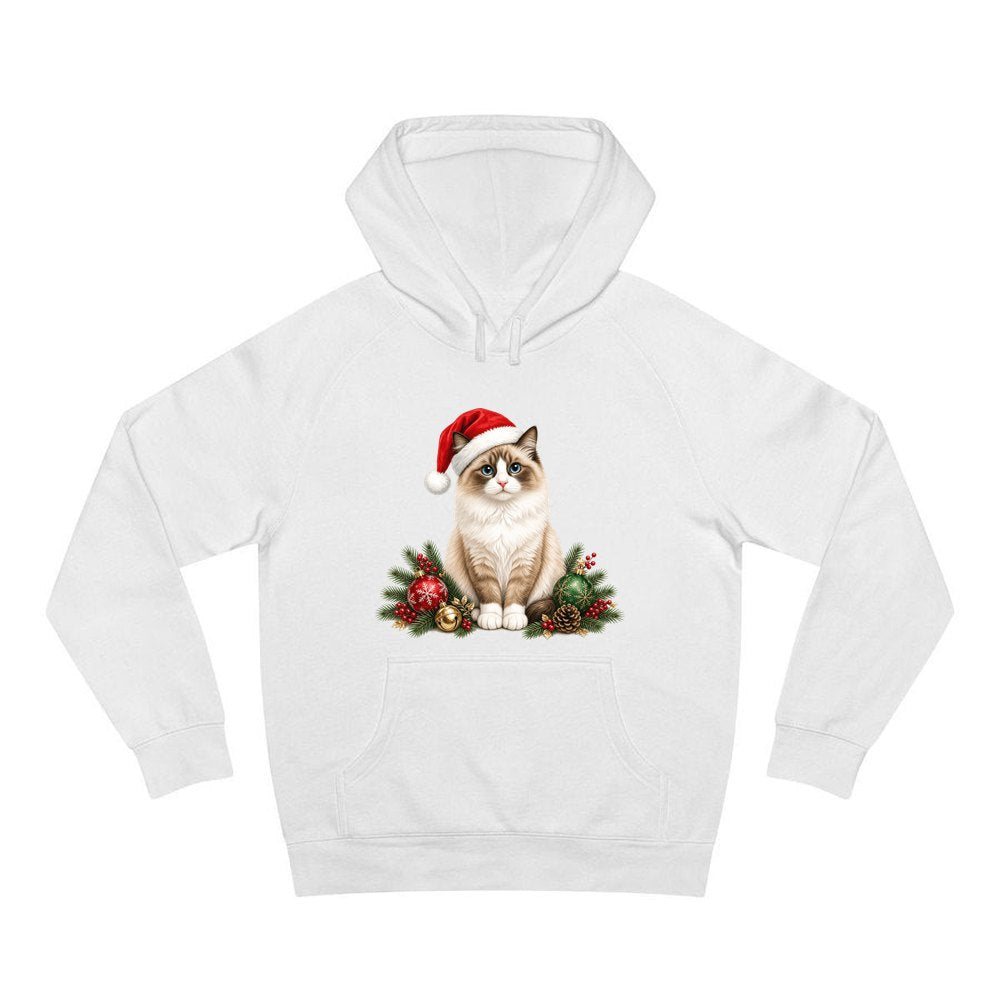 Birman personalised Christmas hoodie in white