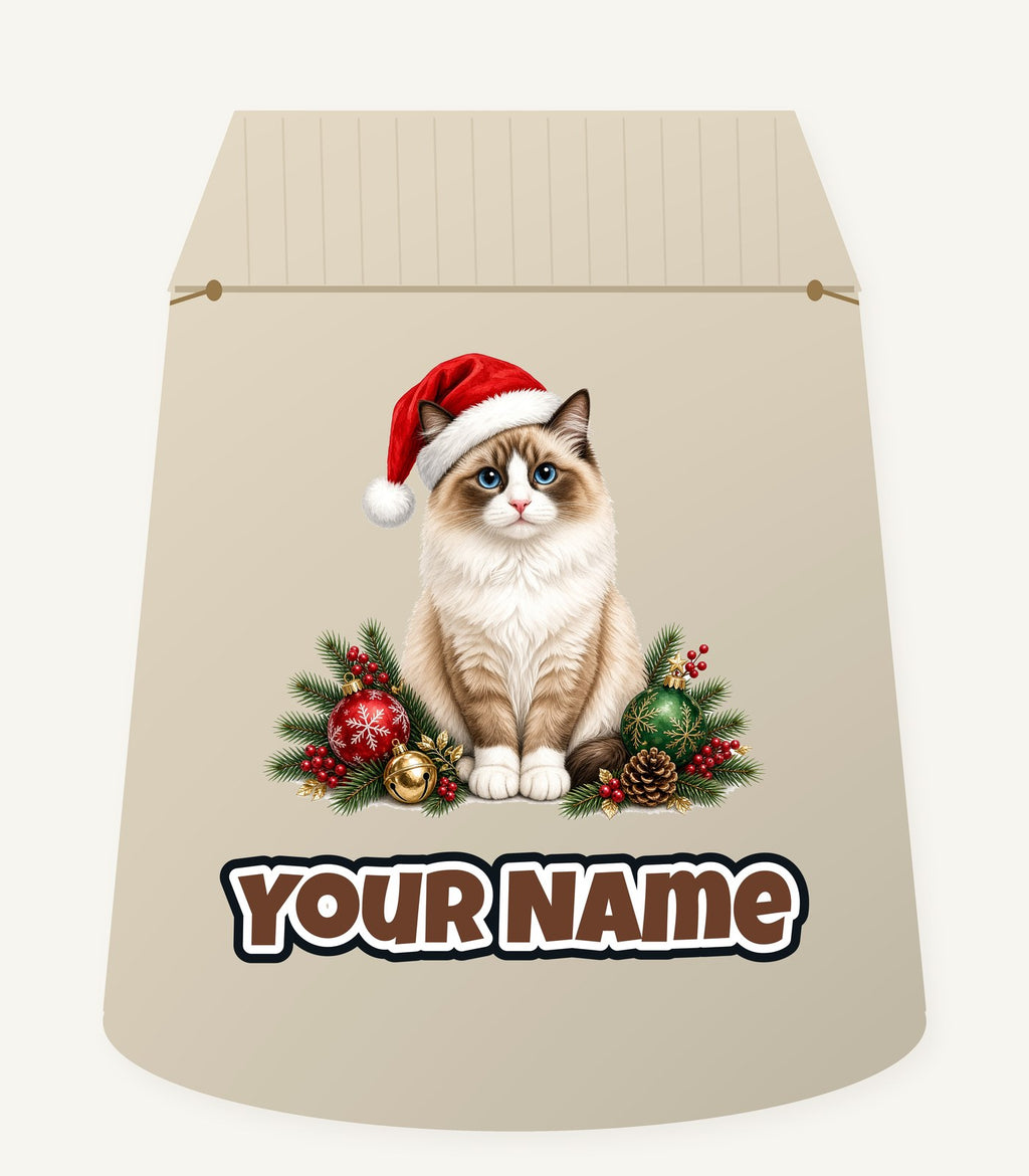 Birman Christmas Personalised Santa Sack