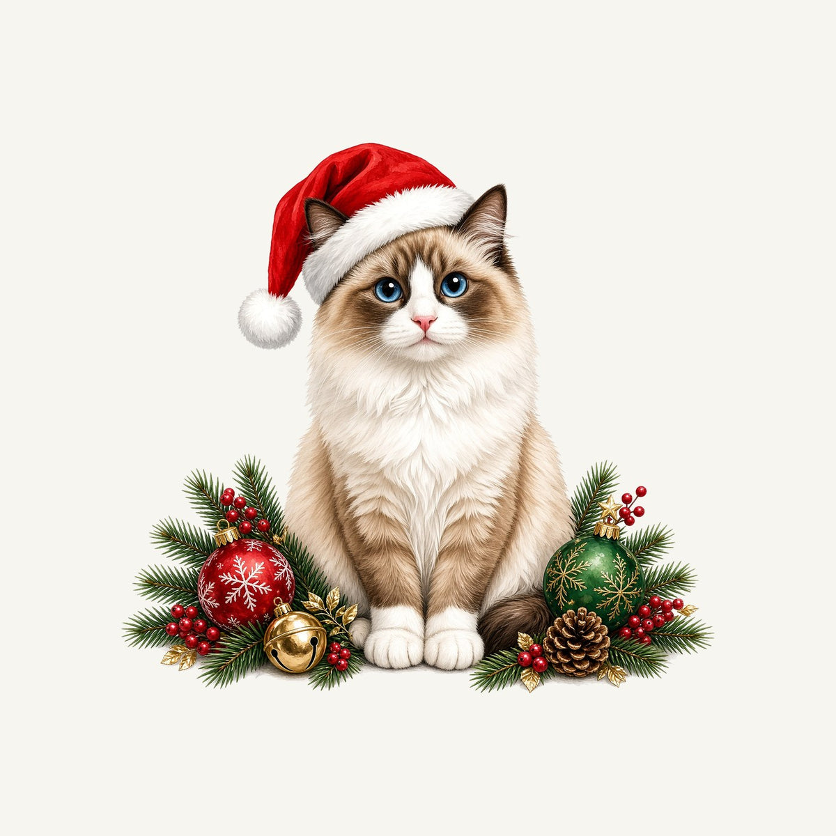 Birman Christmas Personalised Santa Sack