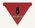 Black Cat Holly Collar Personalised Christmas Dog Bandana
