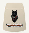 Black Cat Holly Collar Personalised Santa Sack