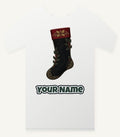 Black Velvet Holly Stocking Personalised Christmas T-Shirt and Hoodie