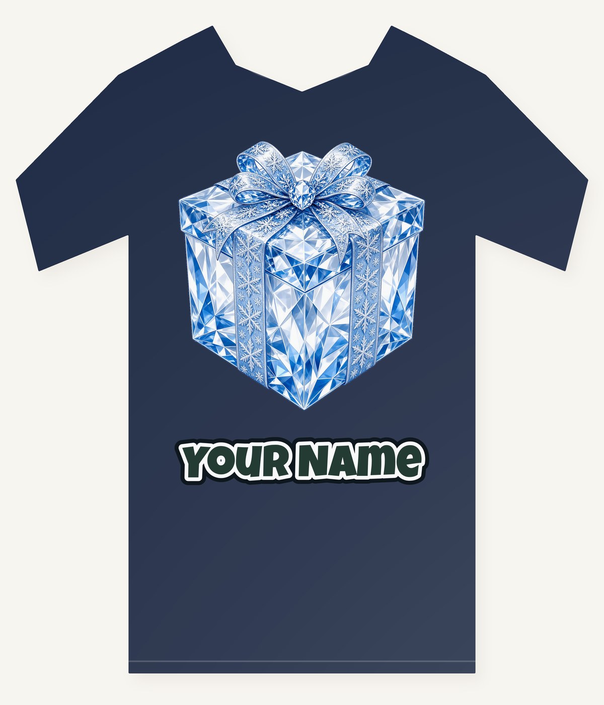 Blue Crystal Gift Box Personalised Kids Tee and Baby Bodysuit