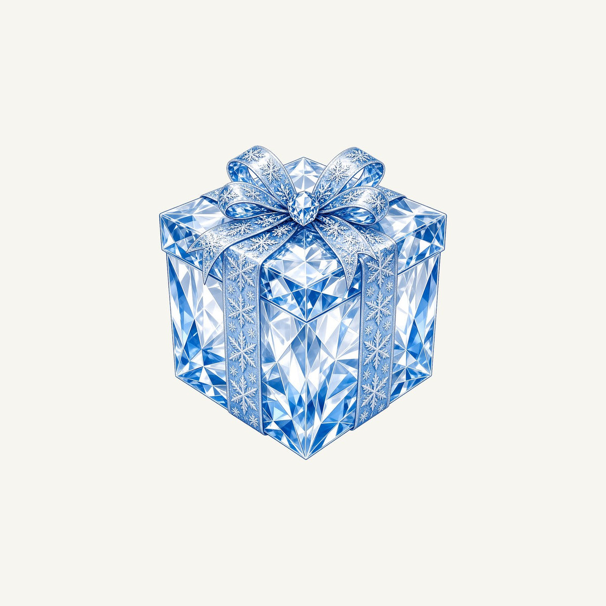 Blue Crystal Gift Box Personalised Christmas Mug