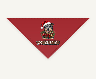 Blue Heeler Personalised Christmas Pet Bandana, Cat or Dog