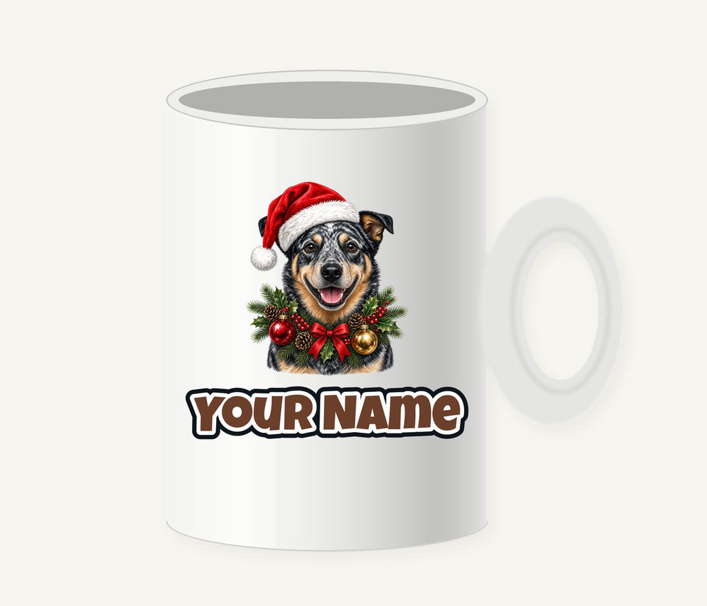 Blue Heeler Christmas Personalised Christmas Mug