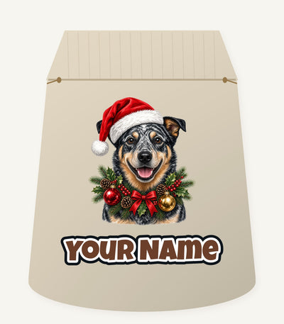 Blue Heeler Personalised Santa Sack
