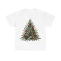 Botanical Evergreen Spray design on a white tee