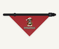 Boxer personalised Christmas pet bandana collar with buckle
