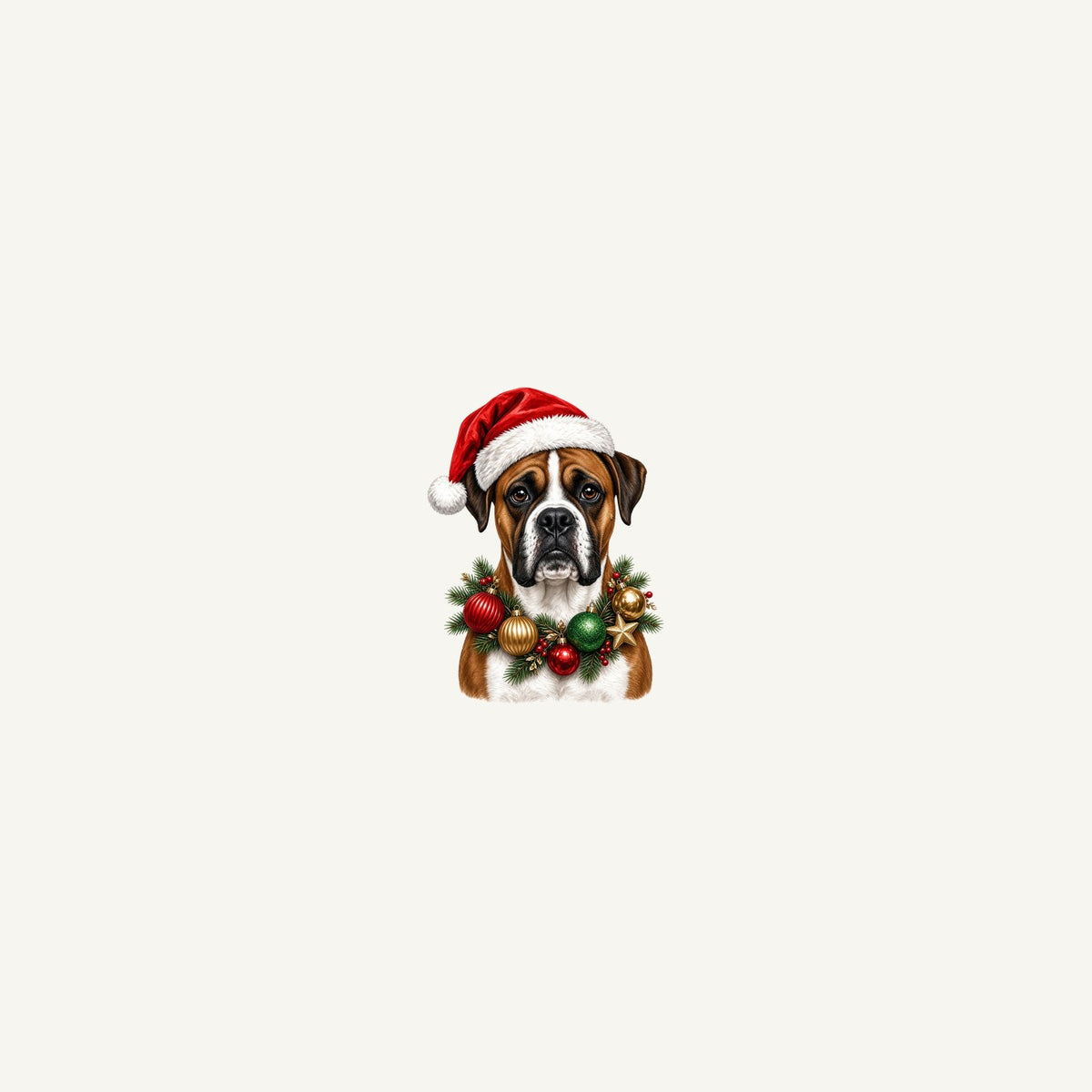 Boxer Christmas Personalised Beach Towel