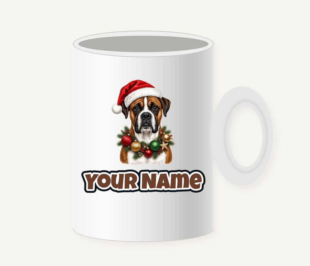 Boxer Christmas Personalised Christmas Mug