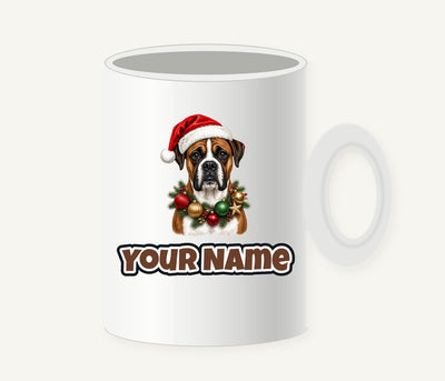 Boxer Personalised Christmas Mug