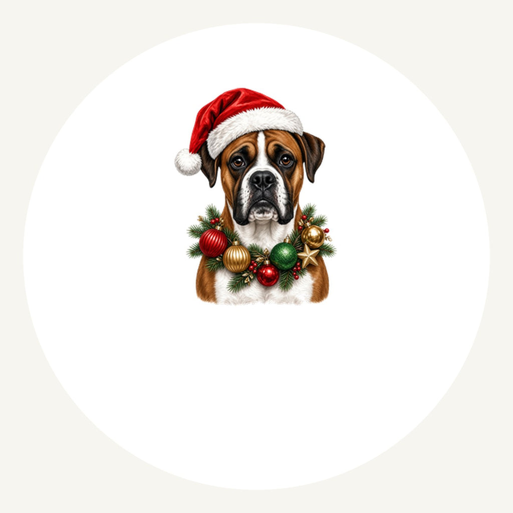 Boxer Personalised Pewter Christmas Ornament