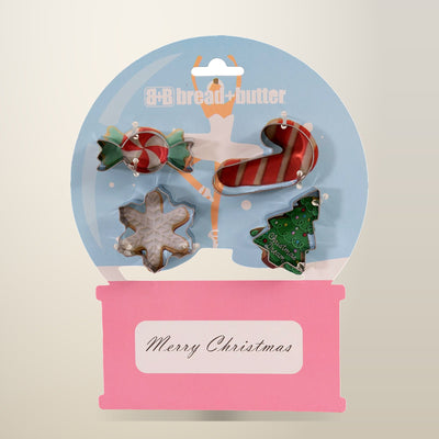 Bread and Butter Christmas Cookie Cutters, Set of 4
