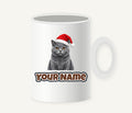 British Shorthair Christmas Personalised Christmas Mug