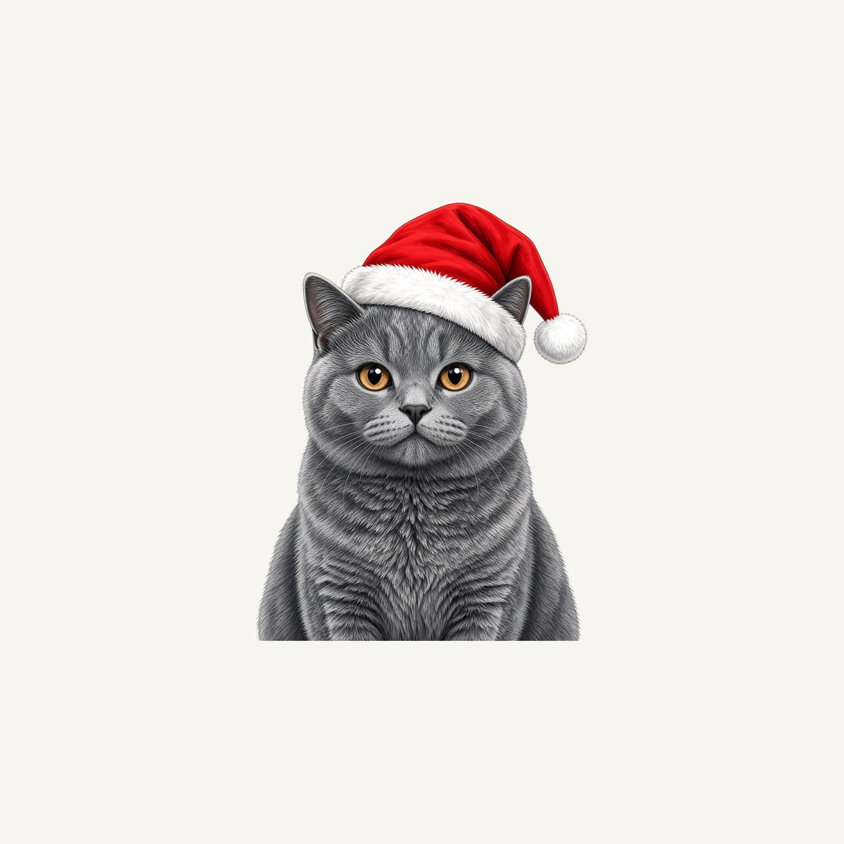 British Shorthair Christmas Personalised Christmas Mug