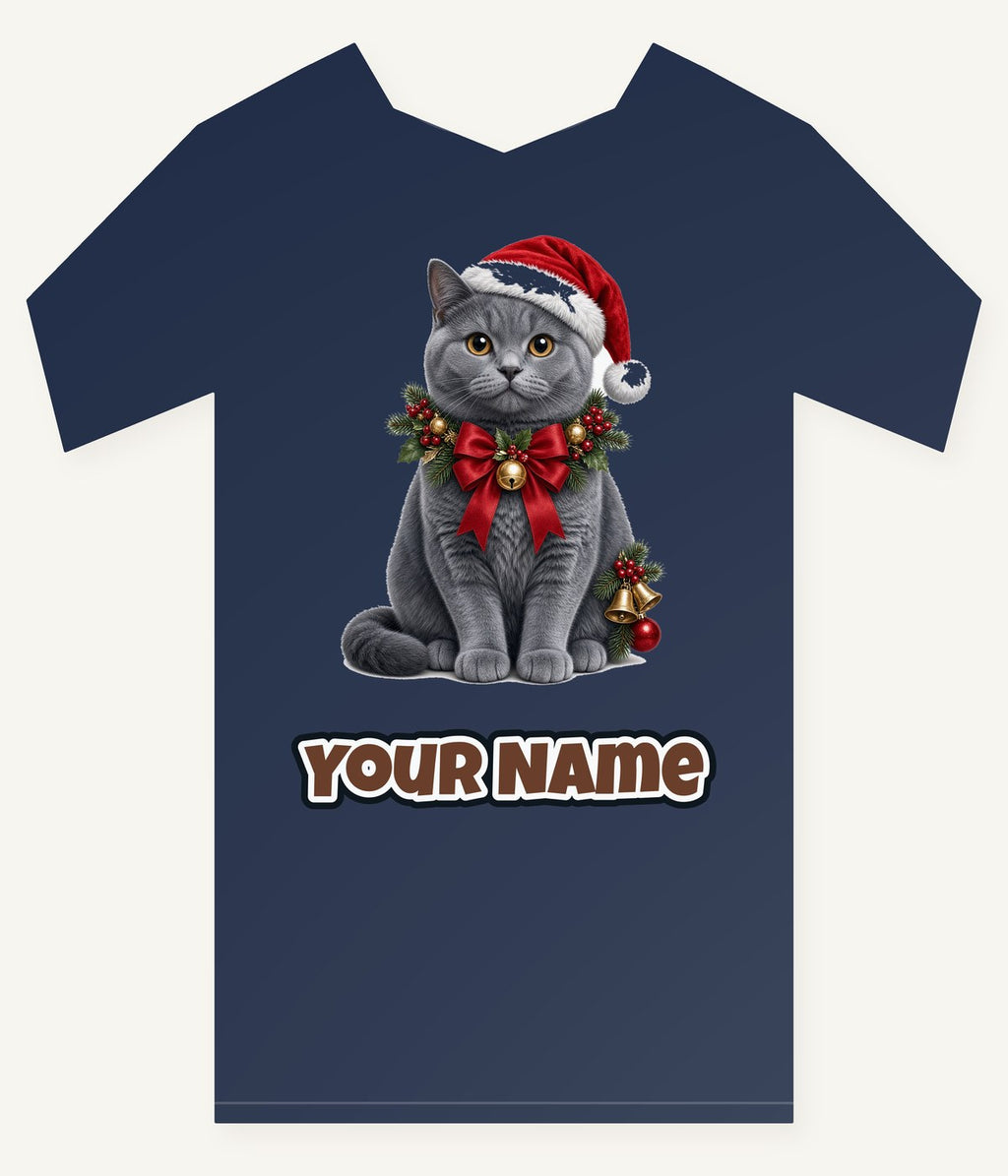 British Shorthair with Holly Personalised Kids Tee and Baby Bodysuit
