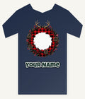 Buffalo Plaid Antler Wreath Personalised Kids Tee and Baby Bodysuit