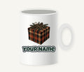Buffalo Plaid Gift Box Personalised Christmas Mug