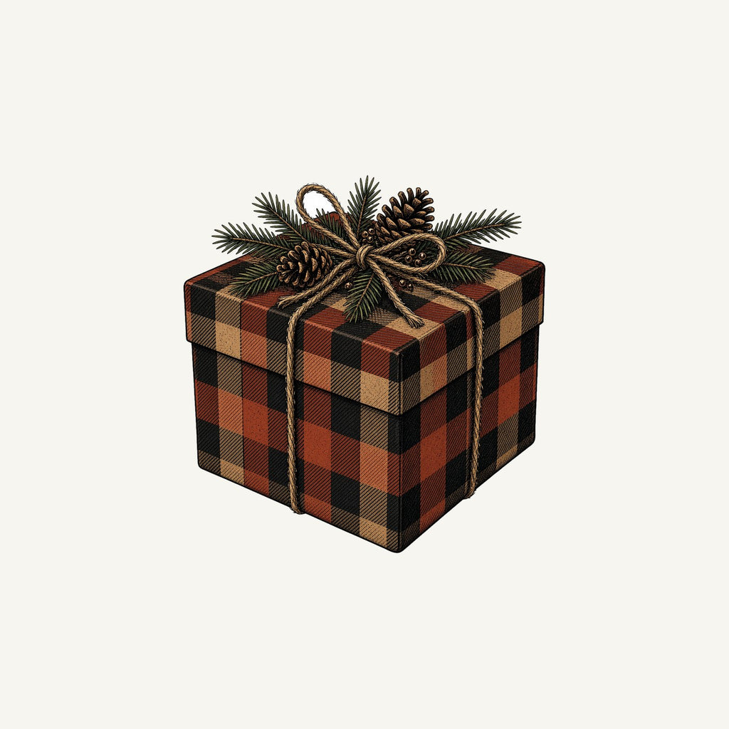 Buffalo Plaid Gift Box Personalised Christmas Mug