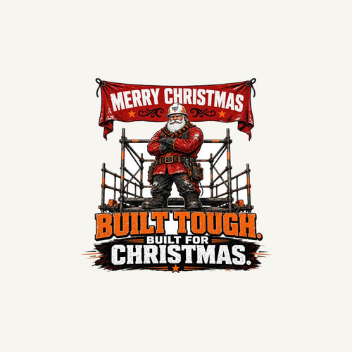 Built Tough Tradie Santa Personalised Christmas Mug