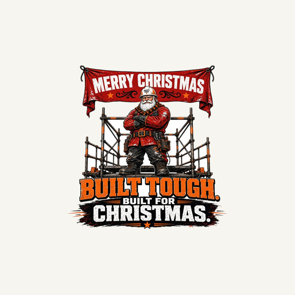 Built Tough Tradie Santa Personalised Christmas Mug