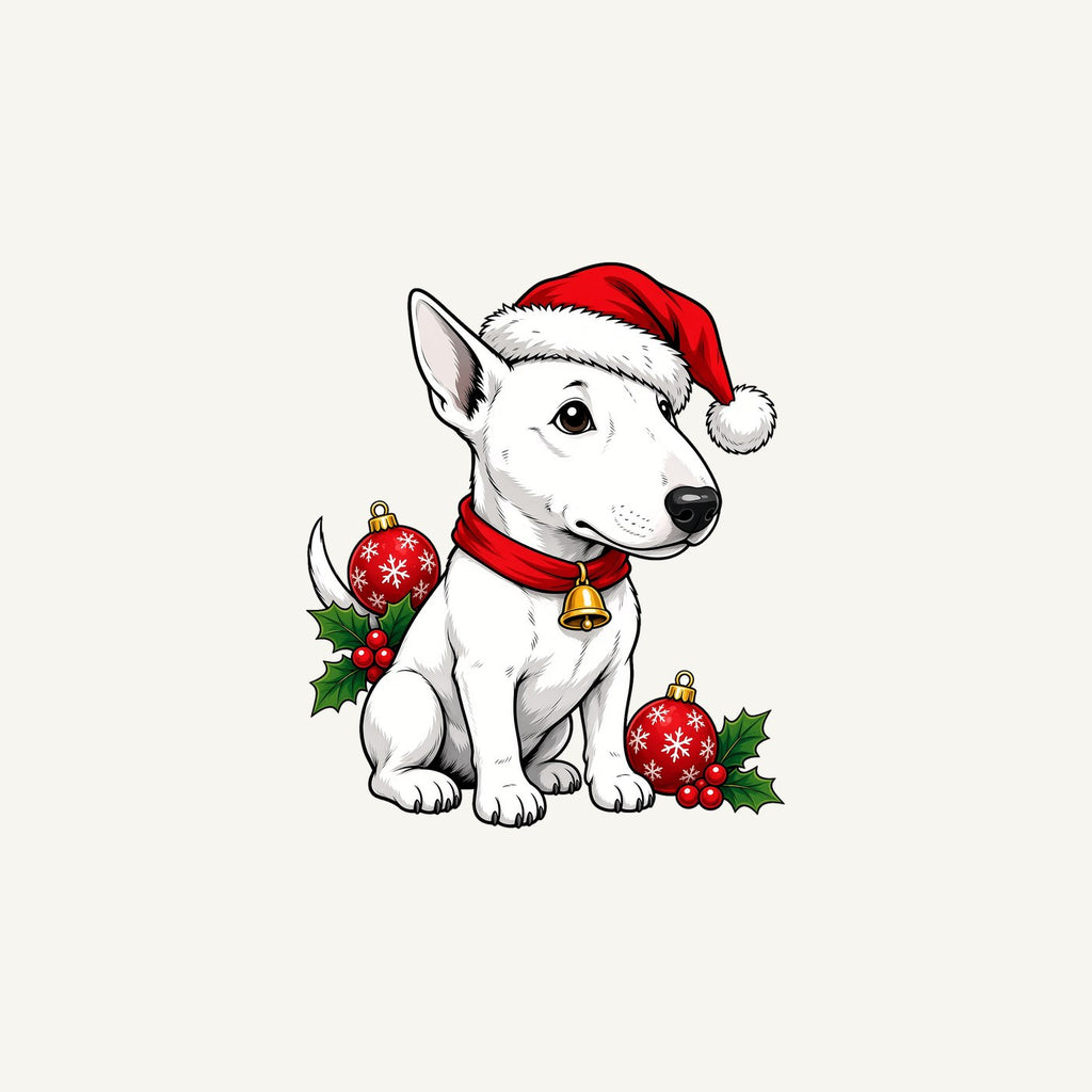 Bull Terrier Christmas Personalised Christmas Mug