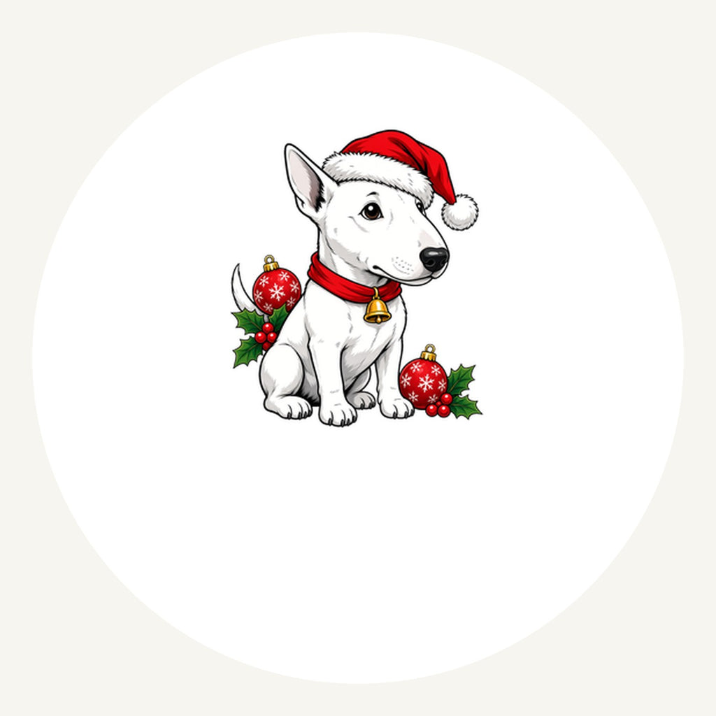 Bull Terrier Personalised Pewter Christmas Ornament