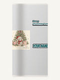 Bunny's First Christmas Personalised Beach Towel